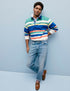 Straight Fit Vintage Wash Stretch Jeans